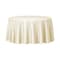 Smarty Had A Party 84 Ivory Round Disposable Plastic Tablecloths 96 Tablecloths, 96PK 823270-IV-CASE - alternate 1